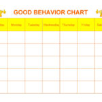 42 Printable Behavior Chart Templates for Kids TemplateLab