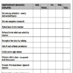 8 Printable Behavior Chart Template 9 Free Word PDF Format Download