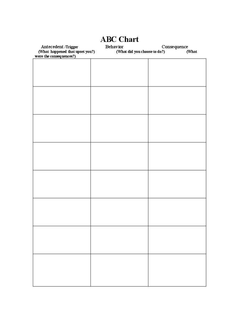 Abc Chart Template 4 Free Templates In PDF Word Excel Download