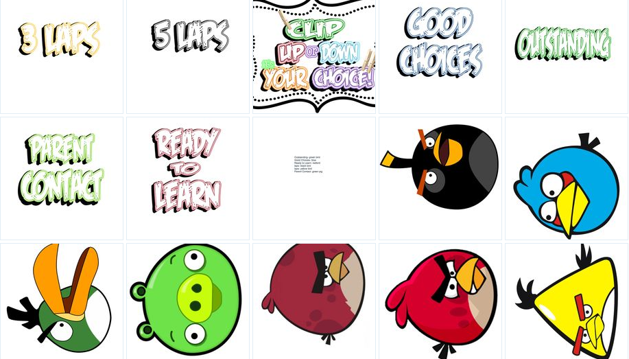 Angry Birds Free Printable Behavior Chart