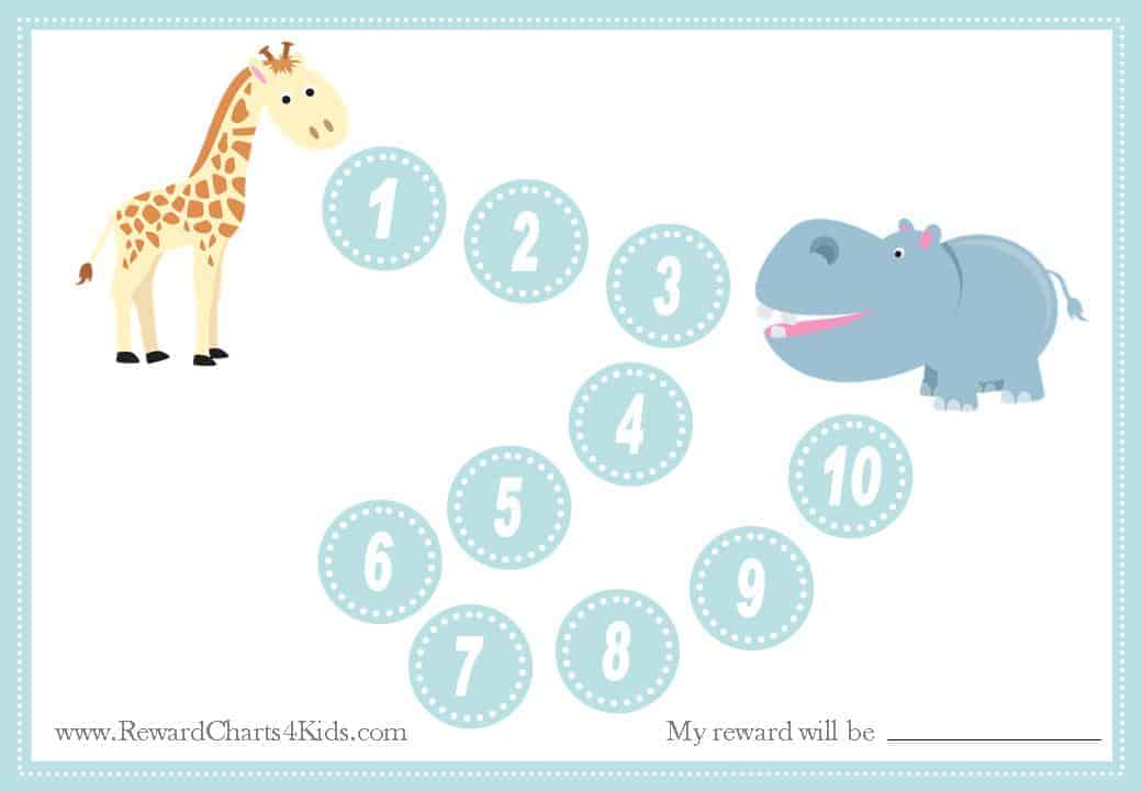 Animal Reward Charts Free Printable Customizable Charts