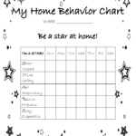 At Home Behavior Chart Free Printable Behavior Chart Home Behavior