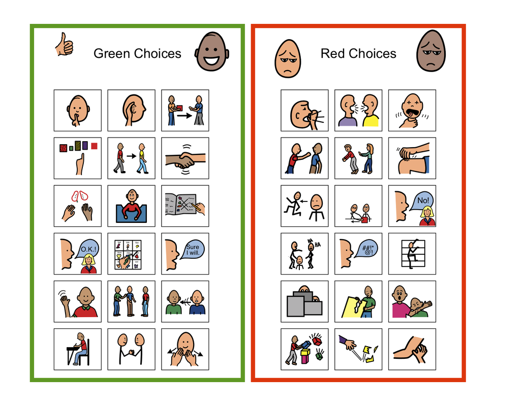 Behavior Charts For Autism Self Management Emotional Behavioral 