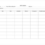Behavior Tracking Template 10 Free Word Excel PDF Documents