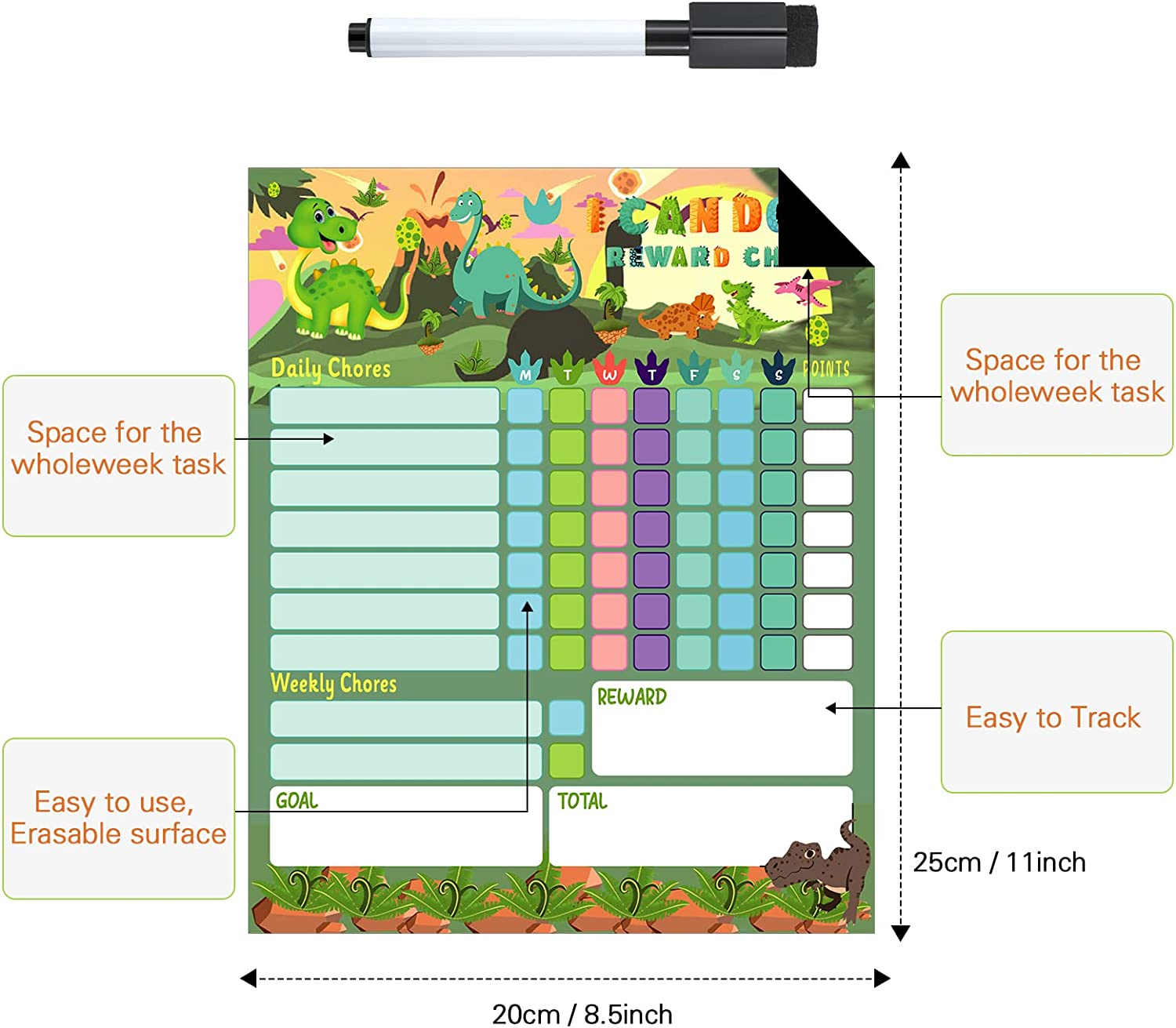 Buy Behavior Reward Chart For Kids I Can Do It Reward Chore Chart 