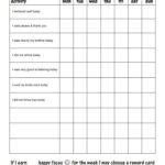 Chart behavior blank pdf Chart Behaviour Chart Behavior