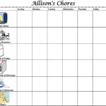 Chore Chart For My 4 Year Old Chore Chart Chores For Kids Chores