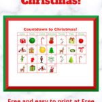 Count The Days Until Christmas Free Printable Behavior Chart