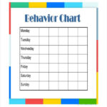 Daily Behavior Chart Template Good Behavior Chart Behaviour Chart