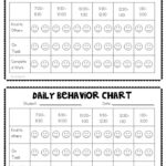 Daily Behavior Chart This Is A Simple And Meaningful Way To Track