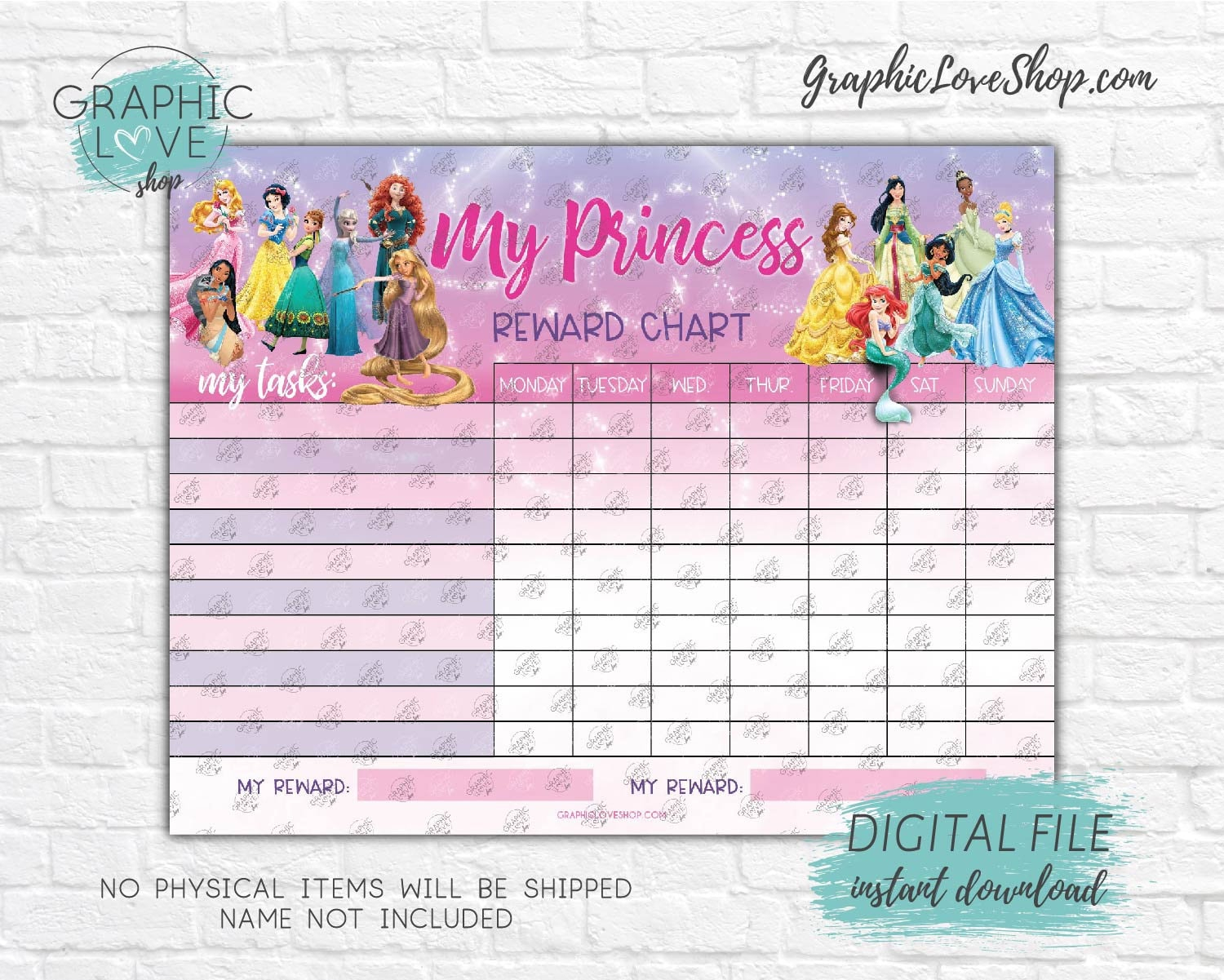 free-printable-behavior-chart-blank-princess-printablebehaviorchart