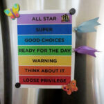 FREE Behavior Clip Chart For HOME Print On Standard 8 5x11 Paper Or