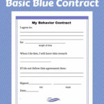 FREE Behavior Contract Blue Style ACN Latitudes