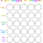 Free Printable Happy And Helpful Chart Behavior Chart Toddler Kids