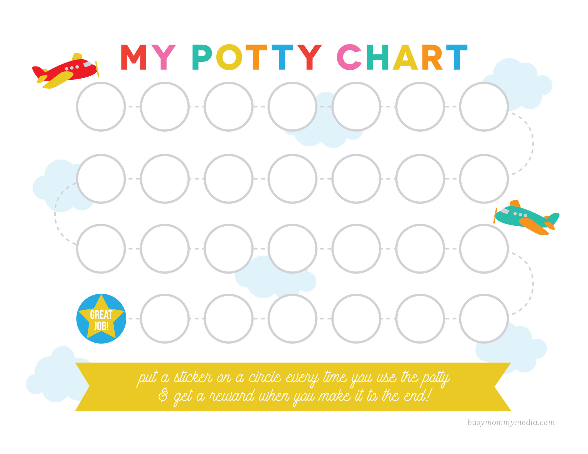 Printable Behavior Charts Potty