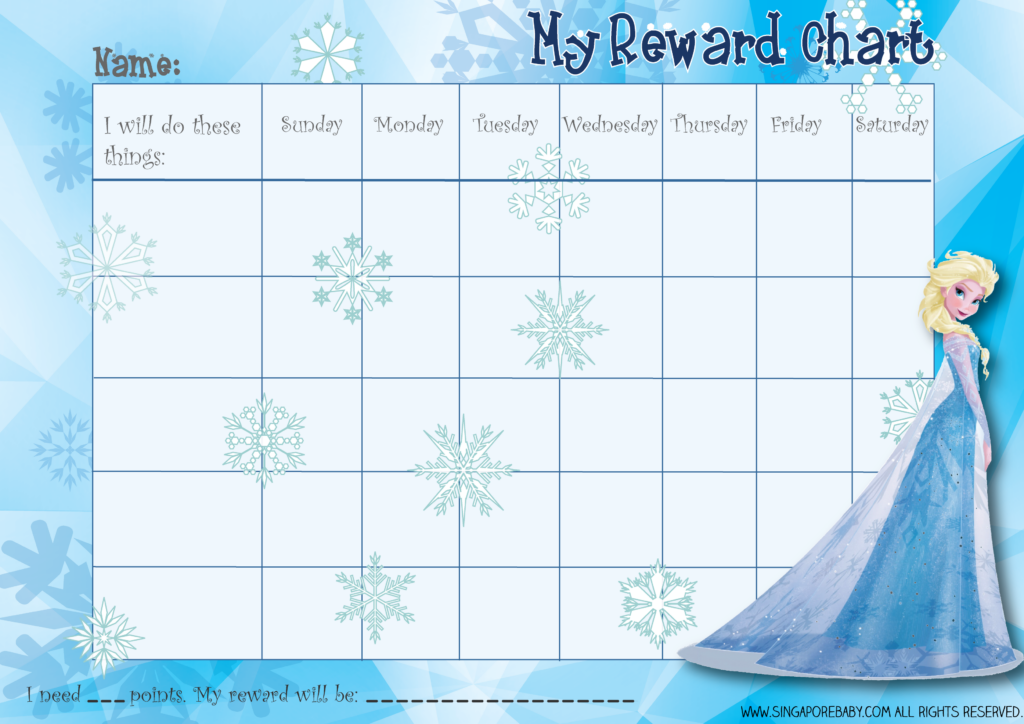 Printable Behavior Charts For Kids Frozen PrintableBehaviorChart