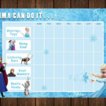 Frozen Toddler Reward Chart Behaviour Chart Chore Chart Instand