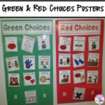 Green And Red Choice Board Preschool Social Skills Preschool
