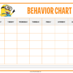 Http allfreeprintable minions behavior chart Free Printable