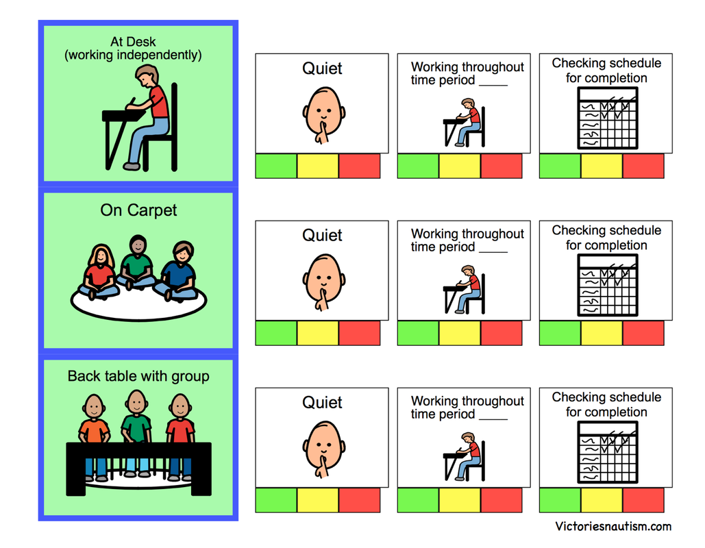 Picture Behaviour Chart Autism Visuals Asd Activities