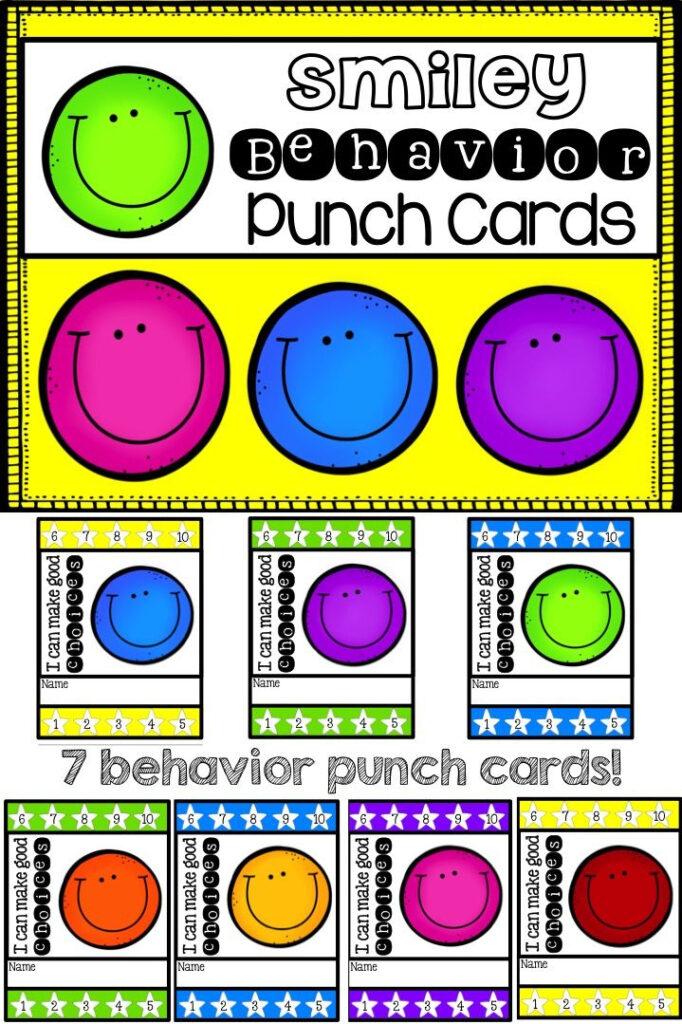 Behavior Management Chart Smiley Faces Printables