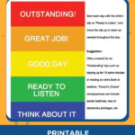 Printable Color Coded Behavior Chart Free Homeschool Resource Free