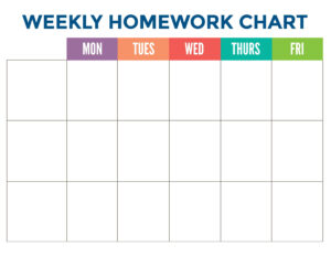 Free Printable Behavior Charts Homework - PrintableBehaviorChart.com