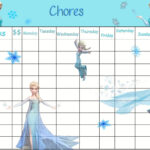 Printable Instant Download Elsa Chore Chart JPEG File Etsy