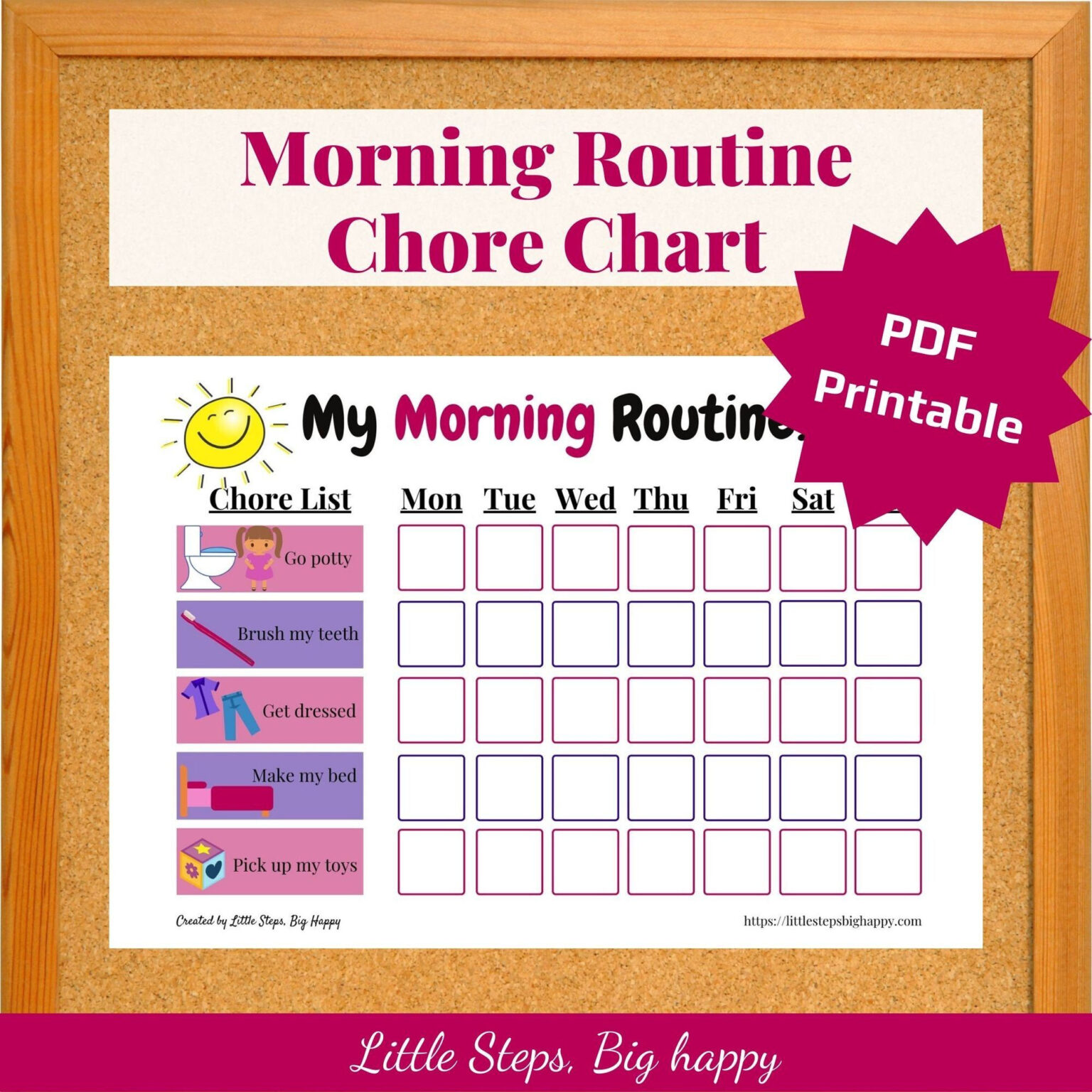 Morning Classroom Routine Behavior Chart Printable Free ...