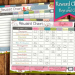 Printable Reward Chart For Girls And Boys 8 5x11 Etsy Kids