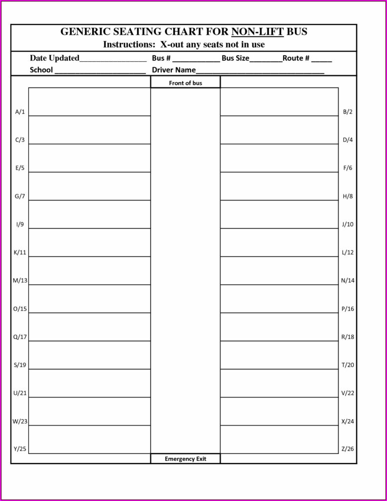 Printable School Bus Behavior Chart Worksheet Resume Examples
