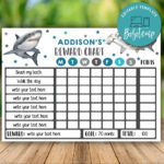 Printable Shark Reward Chart Instant Download Bobotemp