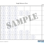 Single Behavior Chart For Kids Practicing Good Behavior
