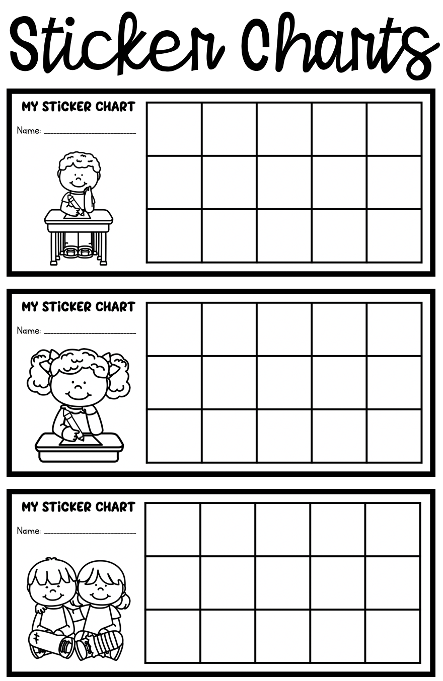 Sticker Charts Sticker Chart Behavior Sticker Chart School Behavior 