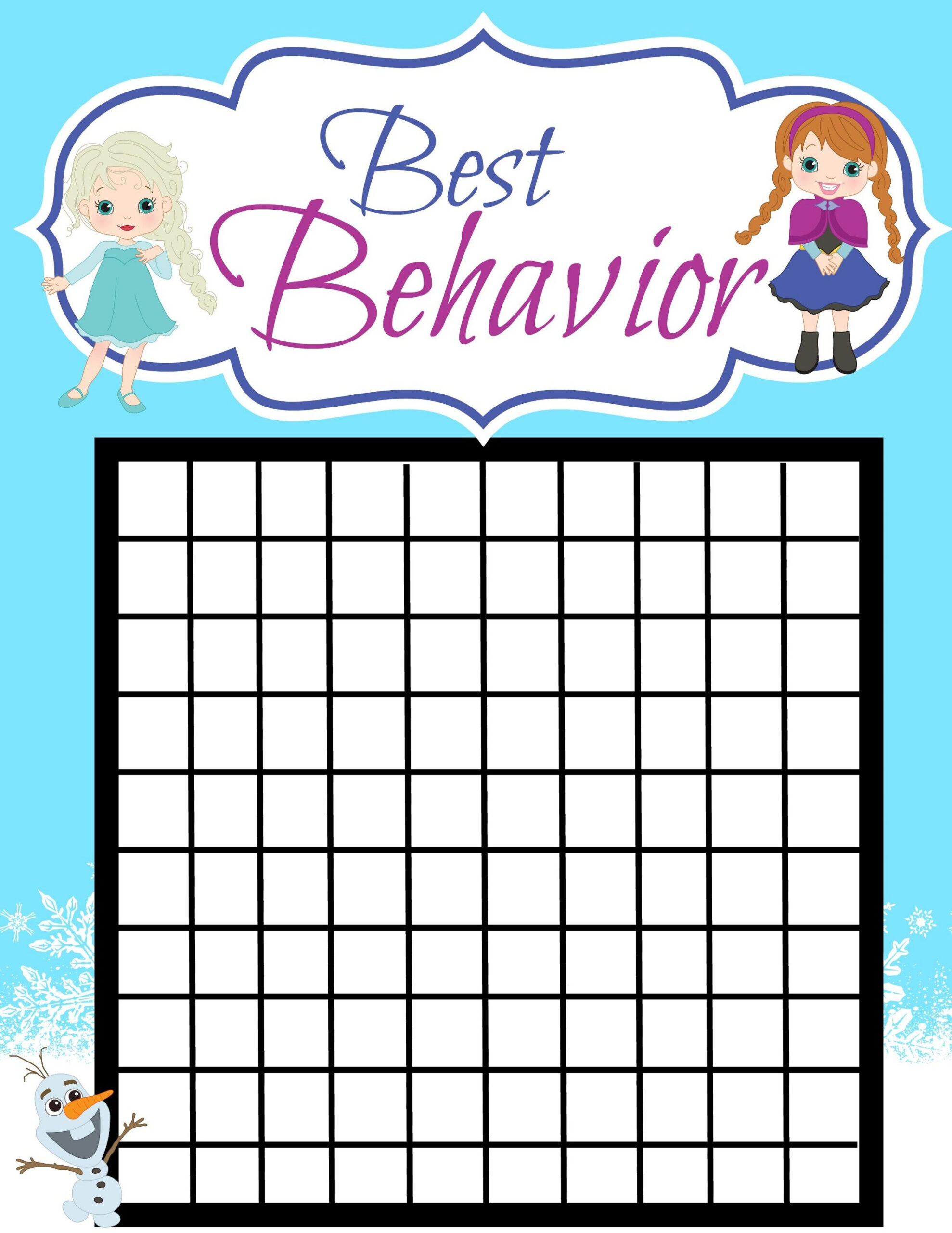 The Best Printable Behavior Reward Chart Reward Chart Kids Behavior 