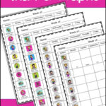 This Weekly Behavior Chart Includes Monthly Graphs For Data Collection