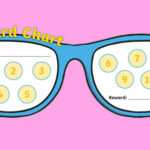 Wearing Glasses Sticker Reward Chart teacher Made